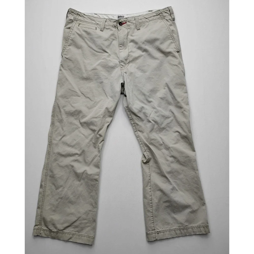 Levi's Tab Twills Pants Low Boot Cut Vintage Mens 38x30 y2k 2005